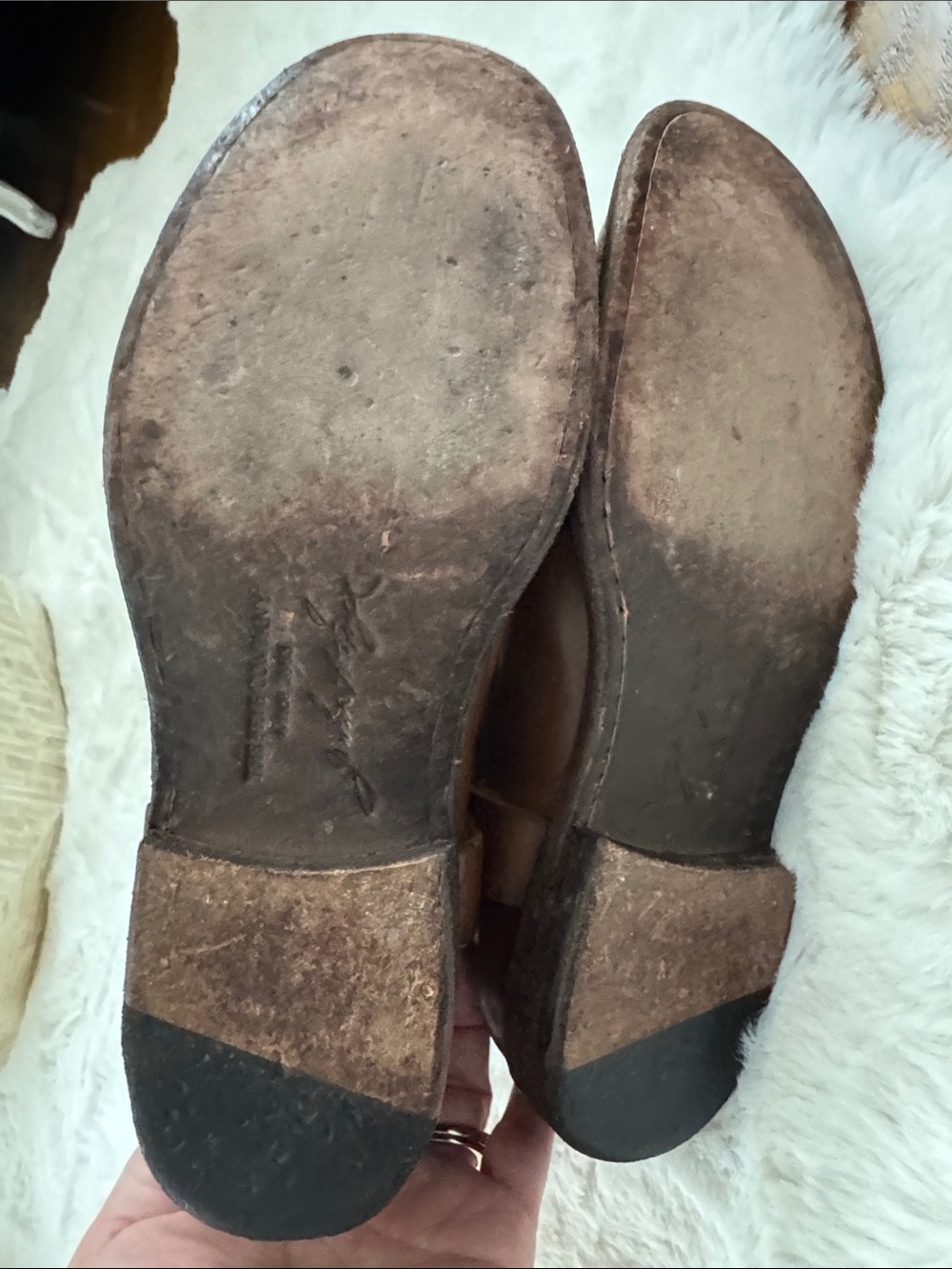 Frye Brown Leather Harness Ankle Boots - Picture 3 of 11